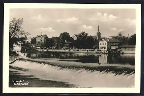 AK Schweinfurt, Mainpartie mit Schwelle