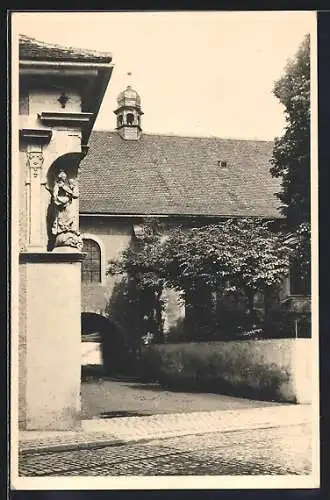 AK Erfurt, Strasse Martinsgasse und Martinikirche