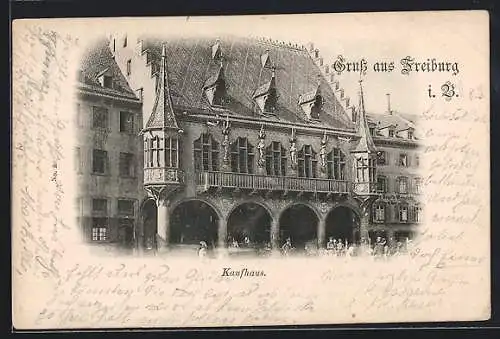 AK Freiburg i. B., Gasthaus und Kaufhaus