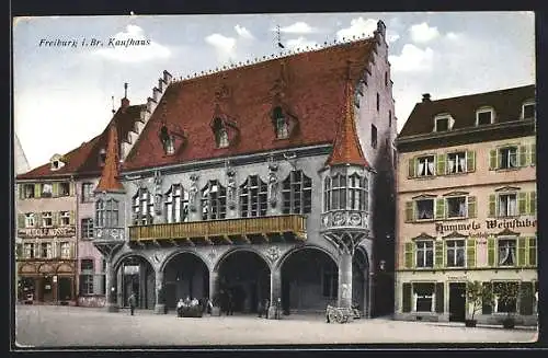 AK Freiburg i. Br., Gasthaus Hummel und Kaufhaus