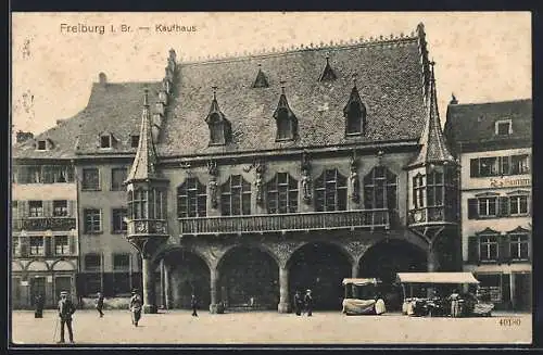 AK Freiburg i. Br., Kaufhaus mit Gasthaus Hummel