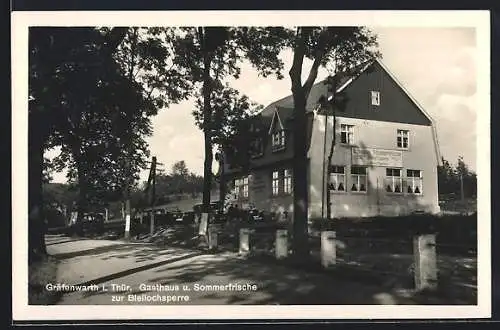 AK Gräfenwarth i. Thür., Gasthaus zur Bleilochsperre von B. Eissmann