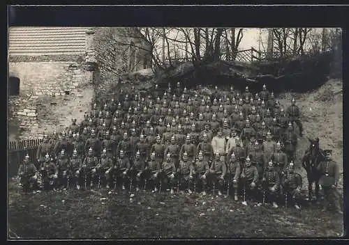 AK Grafenwöhr, 13. Ifanterieregiment, Gruppenbild der Soldaten