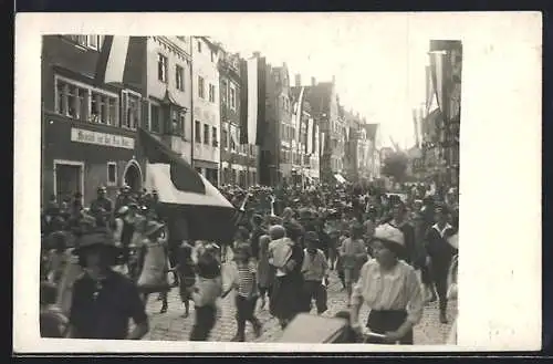 Foto-AK Lindau i. B., Kinder-Festzug