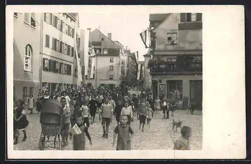 Foto-AK Lindau i. B., Kinder-Festzug