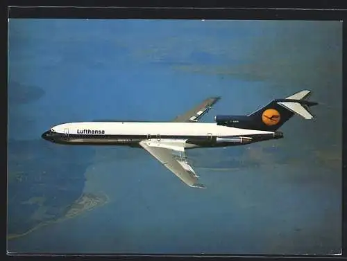 AK Flugzeug, Boeing B 727 Europa Jet der Lufthansa