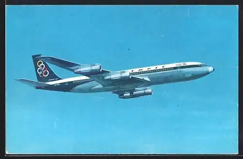 AK Olympic Airways, Boeing 707-320 in der Luft