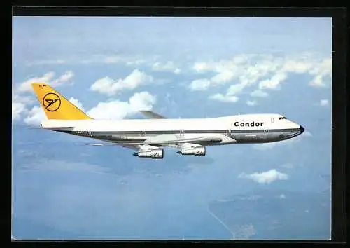 AK Condor Jumbo-Jet Boeing 747 beim Flug