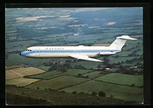 AK Flugzeug Bac Super One-Eleven Holiday Jet, Bavaria Fluggesellschaft