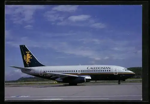 AK Flugzeug, Boeing 737-236 G-BGJF c-n 22027-654 der Caledonian auf der Landebahn