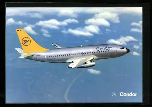 AK Flugzeug Boeing 737-300 von Condor über den Wolken