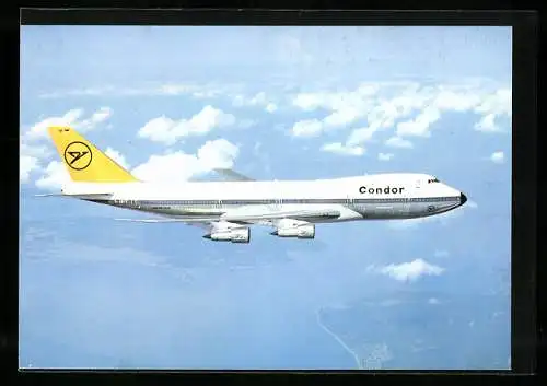 AK Condor Jumbo-Jet Boeing 747 beim Flug