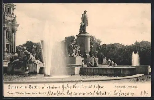 AK Berlin, Bismarck-Denkmal