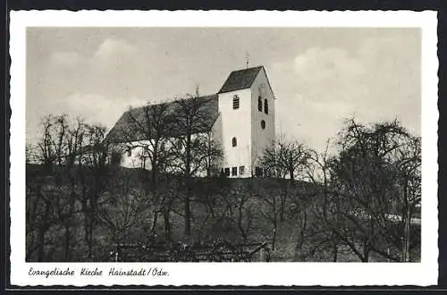 AK Hainstadt /Odw., Evangelische Kirche