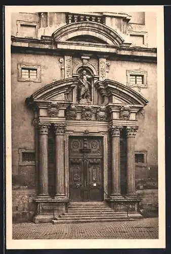 AK Würzburg, Hauptportal der Hauger Kirche