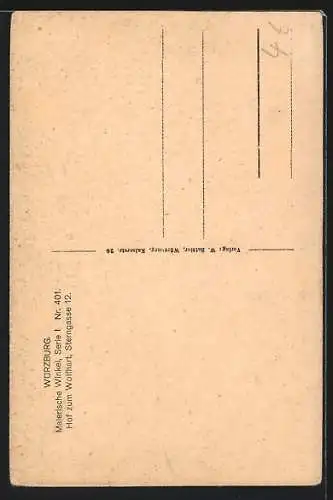 AK Würzburg, Hof zum Wolfhart, Sterngasse 12
