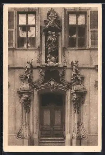 AK Würzburg, Portal in der Theaterstrasse 4