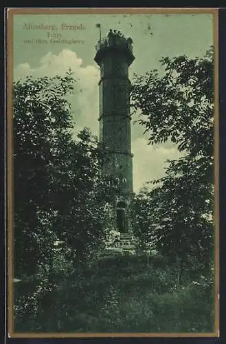 AK Altenberg / Erzgebirge, Turm auf dem Geisingberg