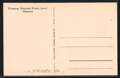 AK Würzburg, Strasse am Hirtenhof