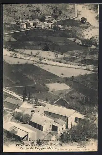 AK Propiac-les-Bains, Vue de la vallée de l`Aygues-Mars