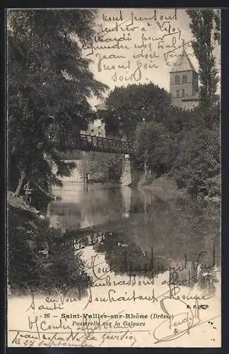 AK Saint-Vallier-sur-Rhône, Passerelle sur la Galaure