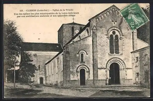 AK Clisson, Église de la Trinité, Une des plus remarquables de la Loire-Inférieure par son architecture ancienne