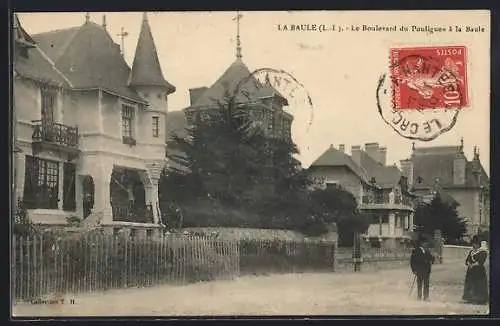 AK La Baule, Le Boulevard du Pouliguen à La Baule