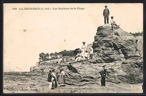 AK La Bernerie, Les Rochers de la Plage