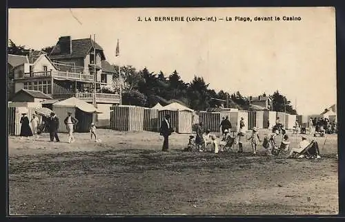 AK La Bernerie, La Plage devant le Casino