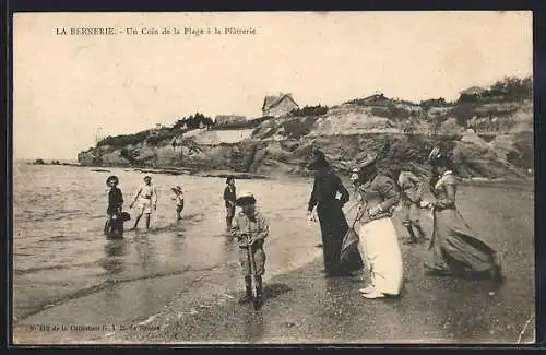 AK La Bernerie, Un Coin de la Plage à la Platerrie