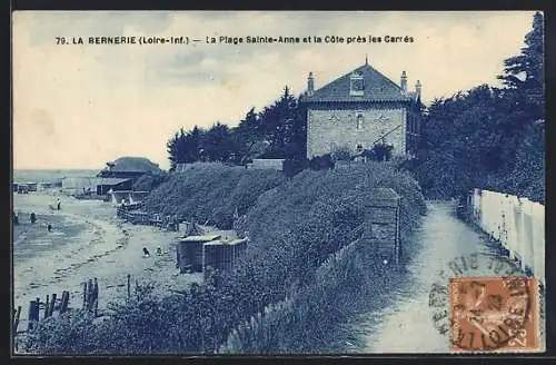 AK La Bernerie, la Plage Sainte-Anne et la Côte près les Carrés