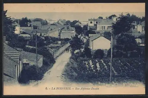 AK La Bernerie, Rue Alphonse-Daudet