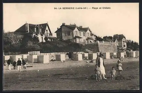 AK La Bernerie, Plage et Chalets