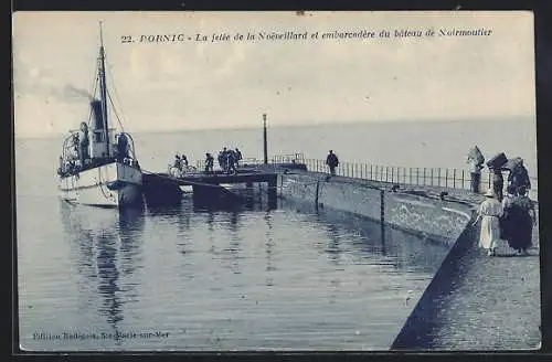 AK Pornic, Le jetée de la Noeveillard et embarcadère du bateau de Noirmoutier