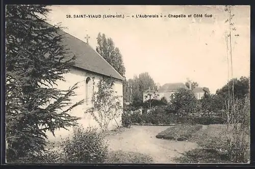 AK Saint-Viaud, L`Aubretais, Chapelle et Coté Sud