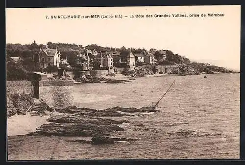 AK Sainte-Marie-sur-Mer, La cote des Grandes Vallées, prise de Mombau