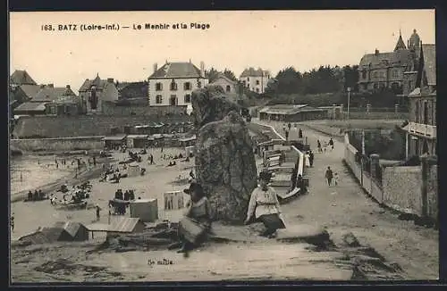 AK Batz, Le Menhir et la Plage