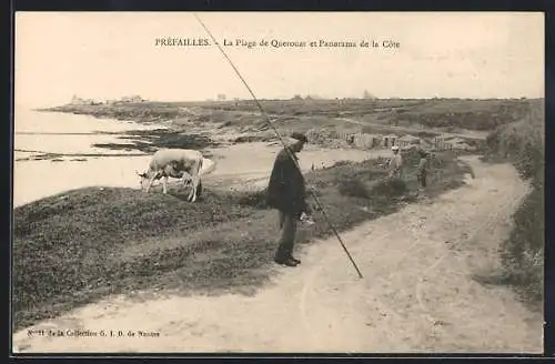 AK Préfailles, La Plage de Querouar et Panorama de la Cote