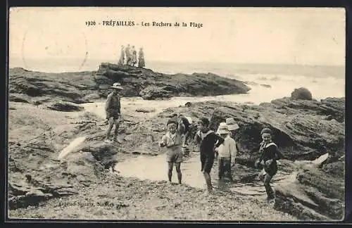 AK Préfailles, Les Rochers de la Plage