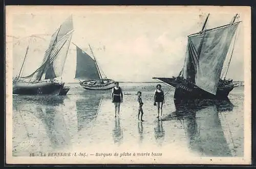 AK La Bernerie, Barques de peche à marée basse