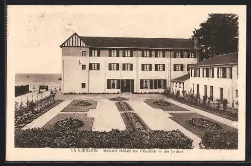 AK La Bernerie, Grand Hotel de l`Ocean vu des jardins