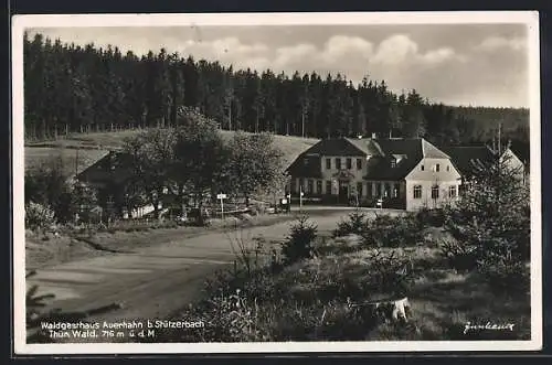 AK Stützerbach / Thür. Wald, Waldgasthaus Auerhahn