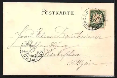 Lithographie München, Strasse am Siegesthor