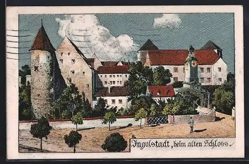 Künstler-AK Ingolstadt, Beim alten Schloss