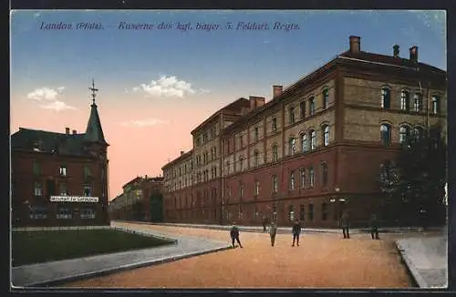 AK Landau / Pfalz, Kaserne des kgl. bayer. 5. Feldart. Regiments