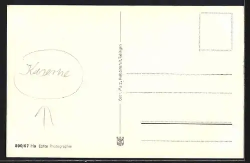 AK Deggendorf, Ortspanorama vom Berg aus gesehen