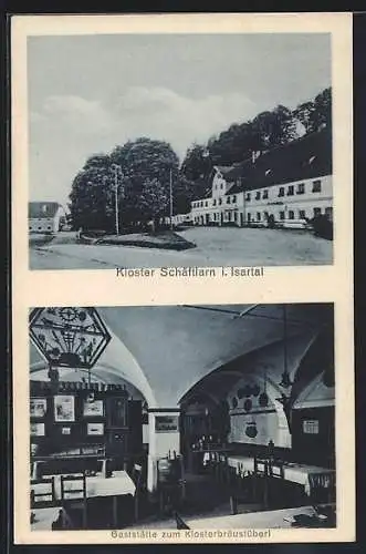 AK Schäftlarn i. Isartal, Kloster Schäftlarn, Gaststätte zum Klosterbräustüberl