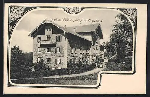 AK Wildbad Adelholzen /Oberbayern, Blick aufs Kurhaus