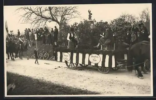 Foto-AK Tittmoning, Historisches Festspiel 1929, Umzugswagen