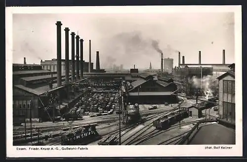 AK Essen, Blick auf die Gussstahl-Fabrik der Friedr. Krupp AG